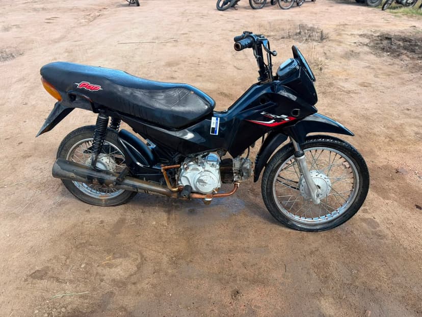 SUCATA APROVEITAVEL COM MOTOR INSERVIVEL HONDA / POP 100 - 2015/2015