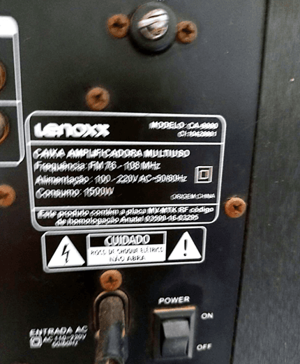 CAIXA AMPLIFICADORA LENOXX